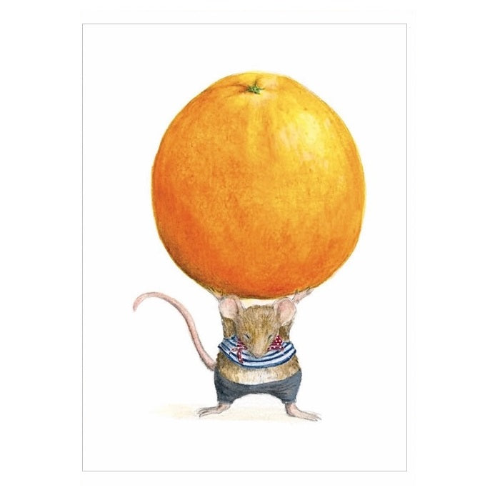Postal Ratinho com Laranja Mhairi
