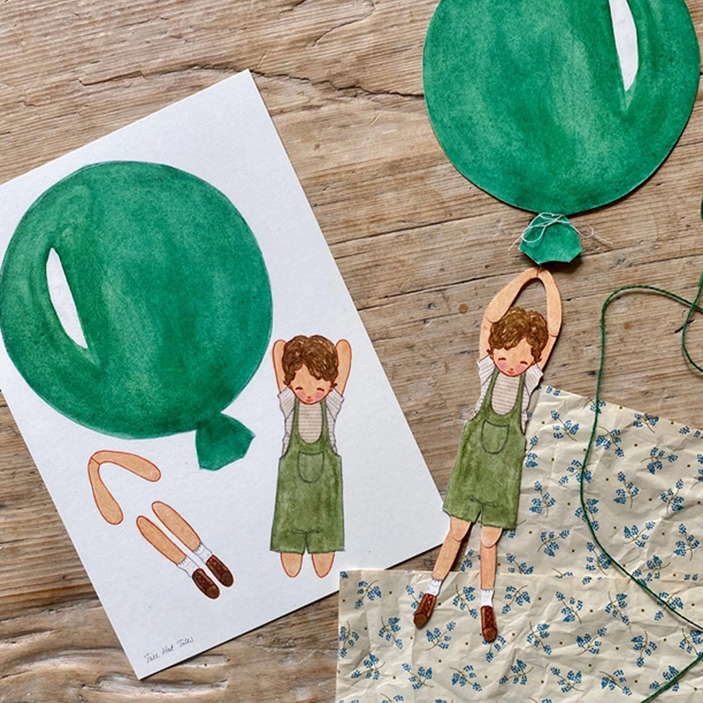 DIY Menino Balão Verde