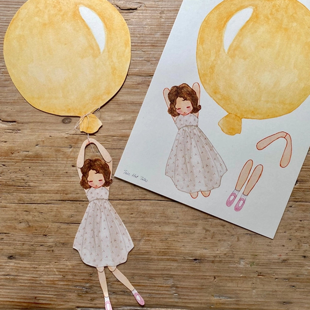 DIY Menina Balão Amarelo
