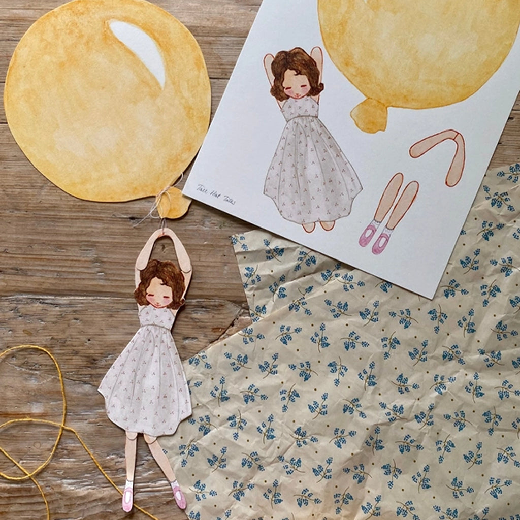 DIY Menina Balão Amarelo