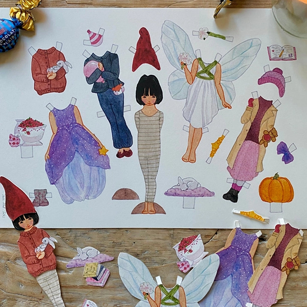 DIY Paper Doll A4 Mona