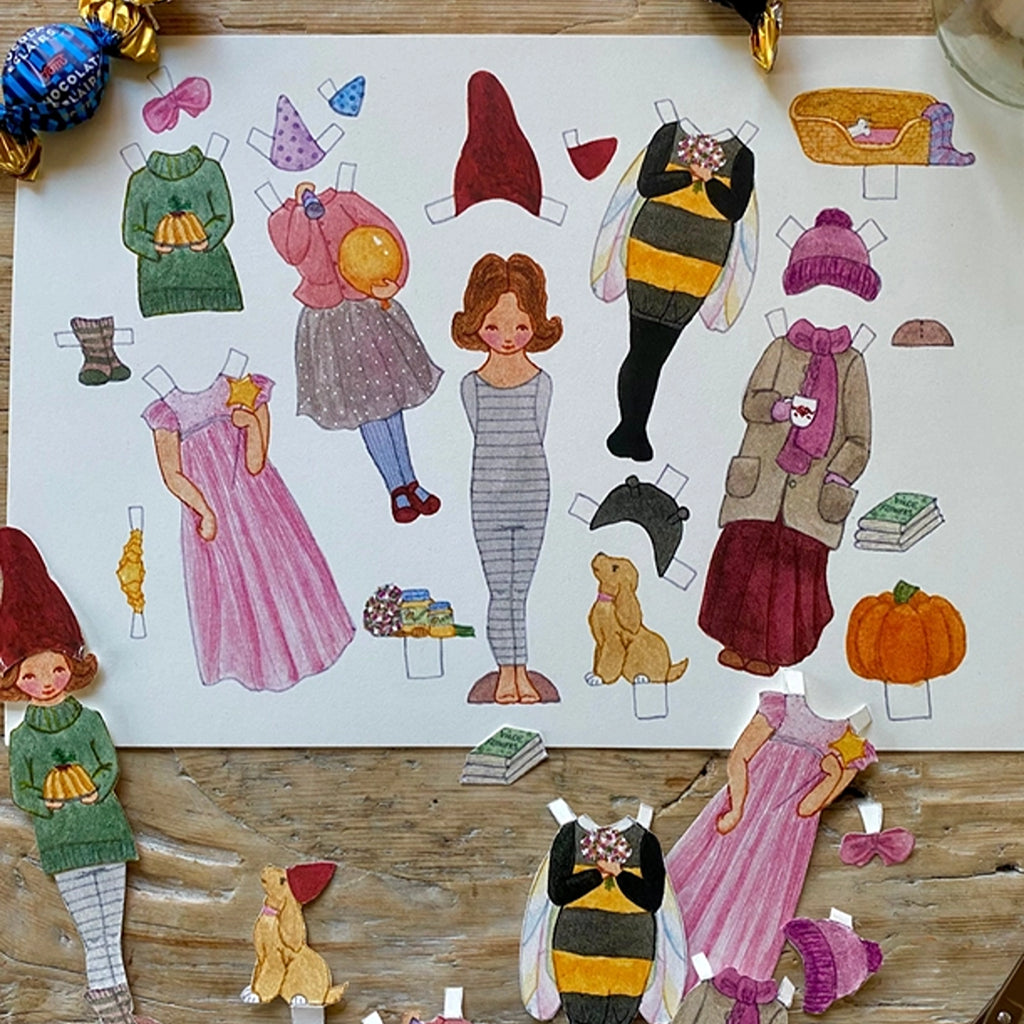 DIY Paper Doll A4 Lotte