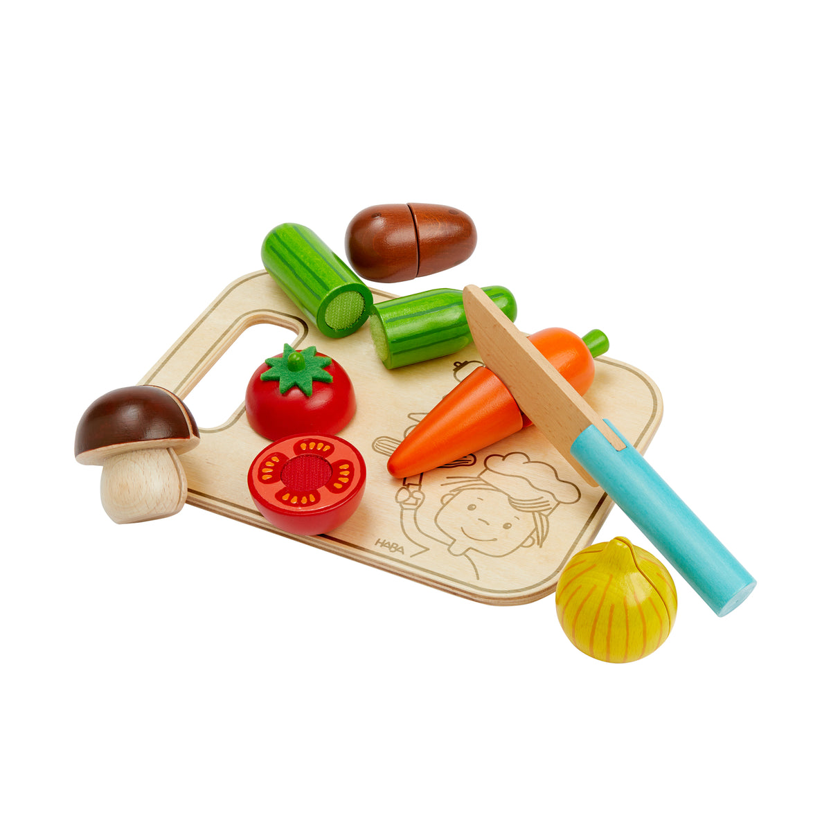 Creative Set Vegetables for Cutting