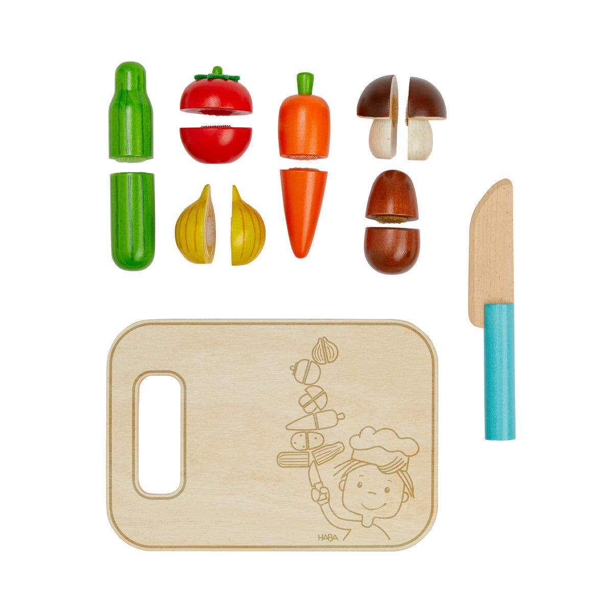Creative Set Vegetables for Cutting
