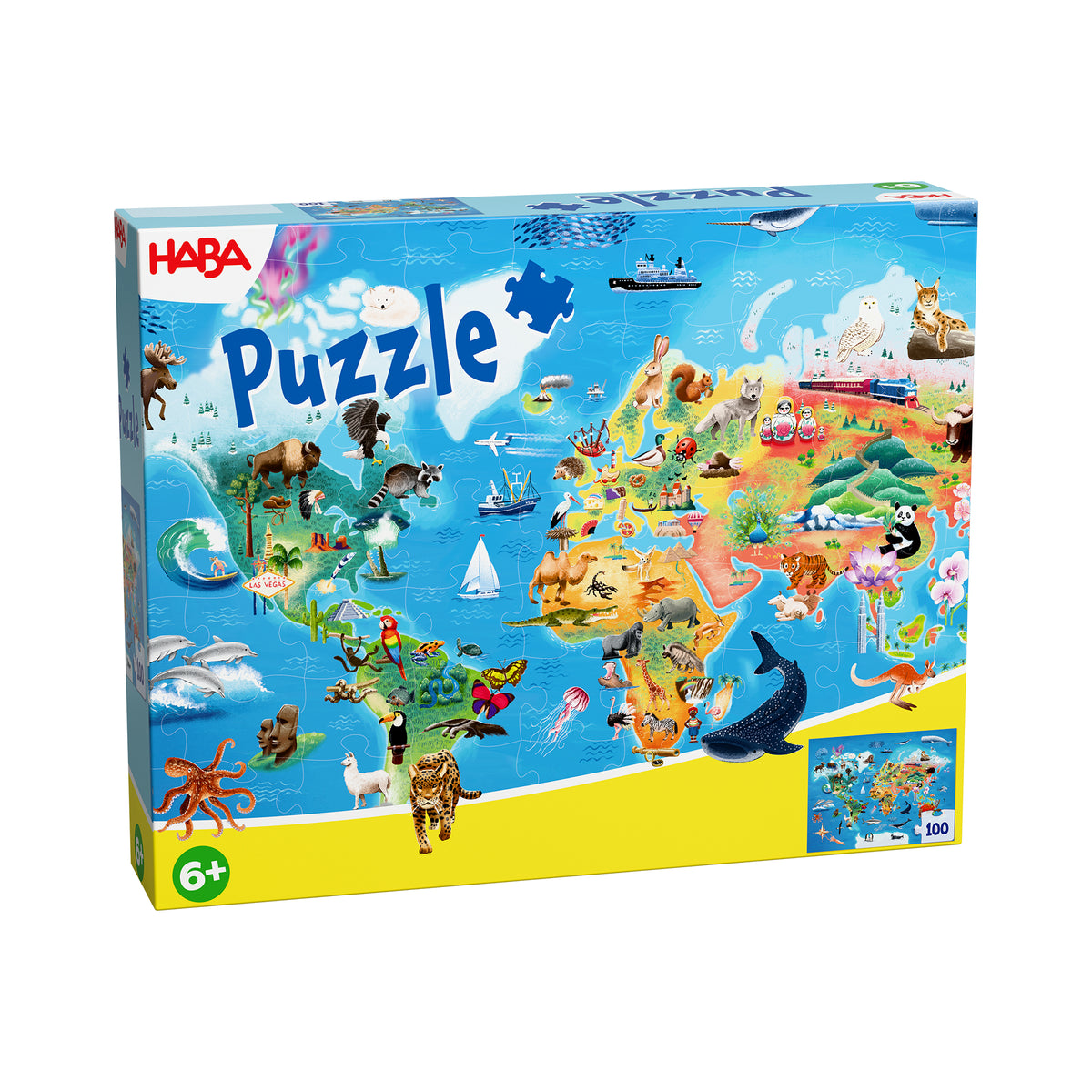 World Map Puzzle 100 Pieces