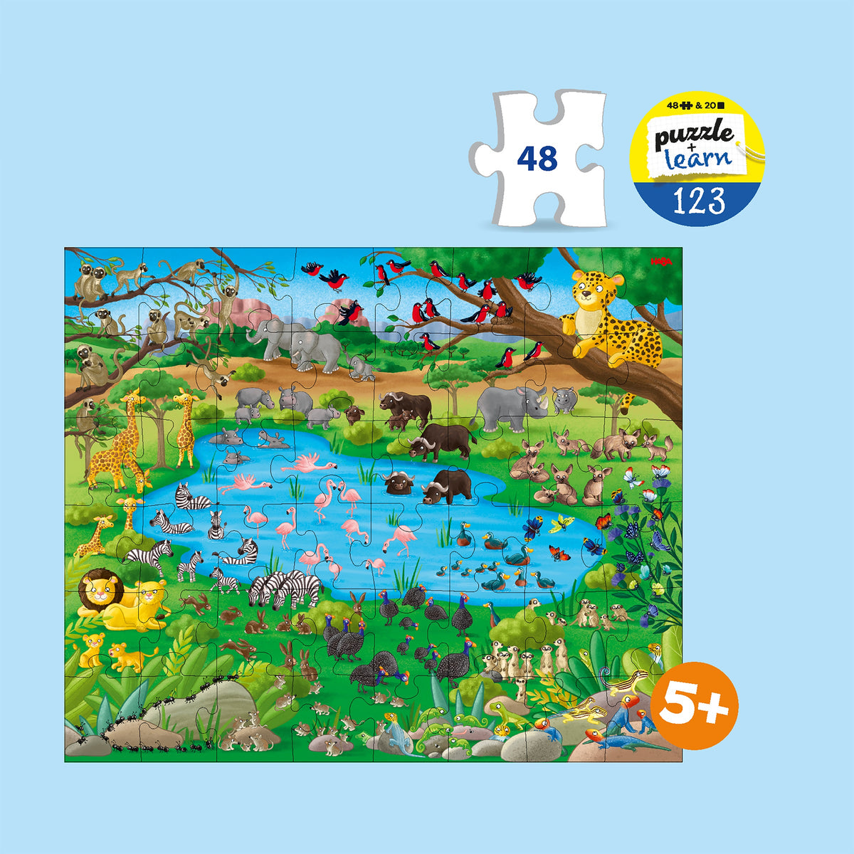 Puzzle Educativo Números 1-20