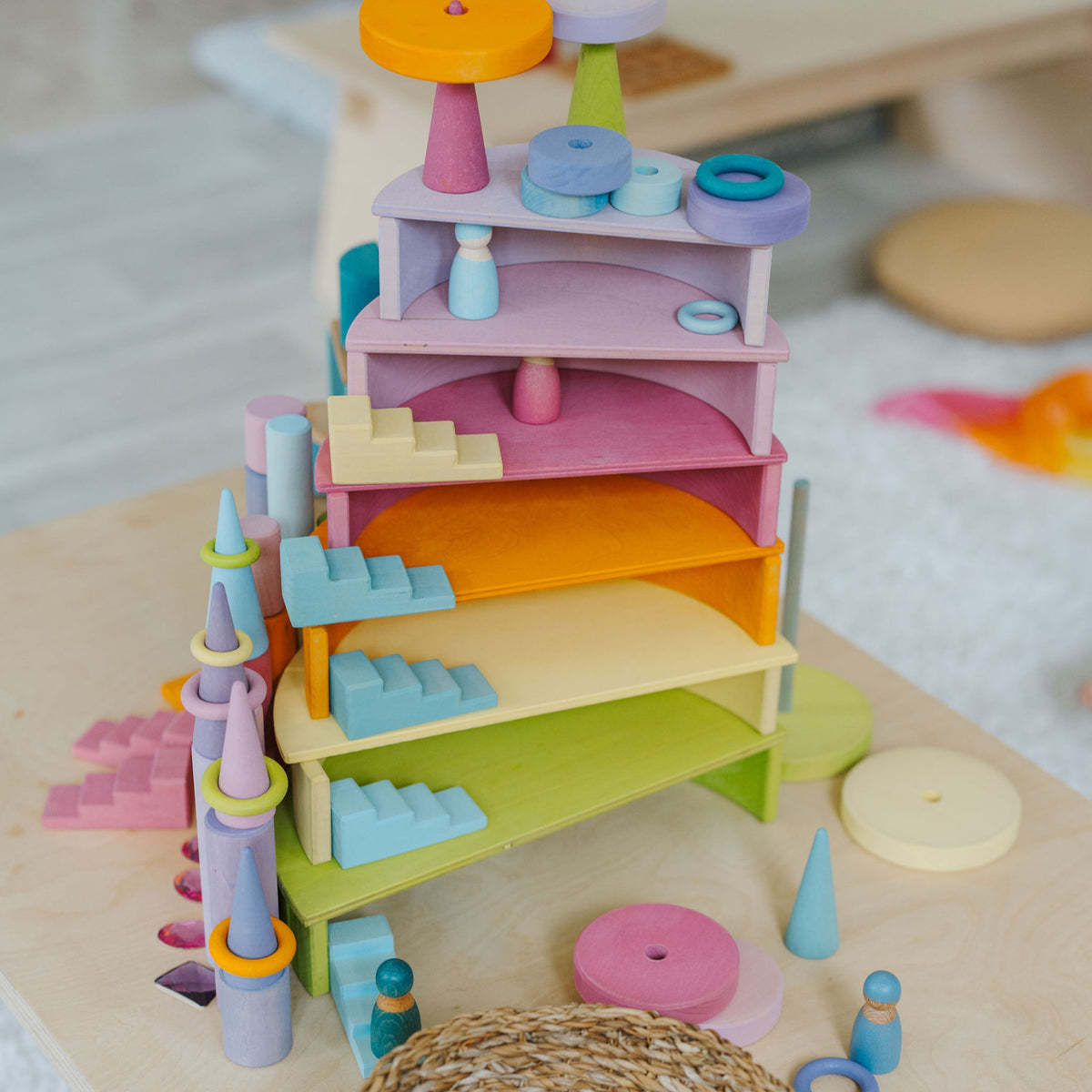Semi-círculos Pastel