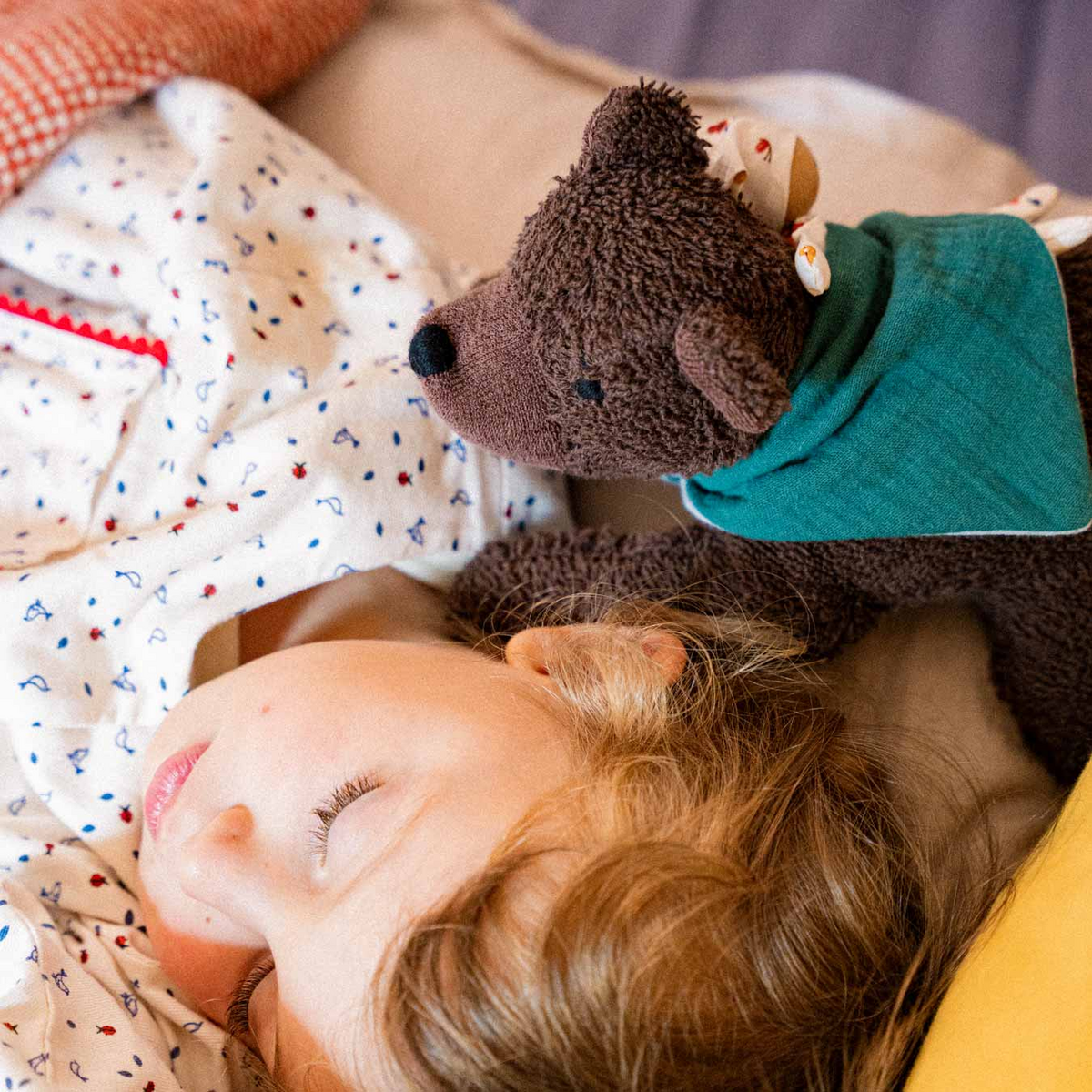Benji Bear Lying Plush Toy