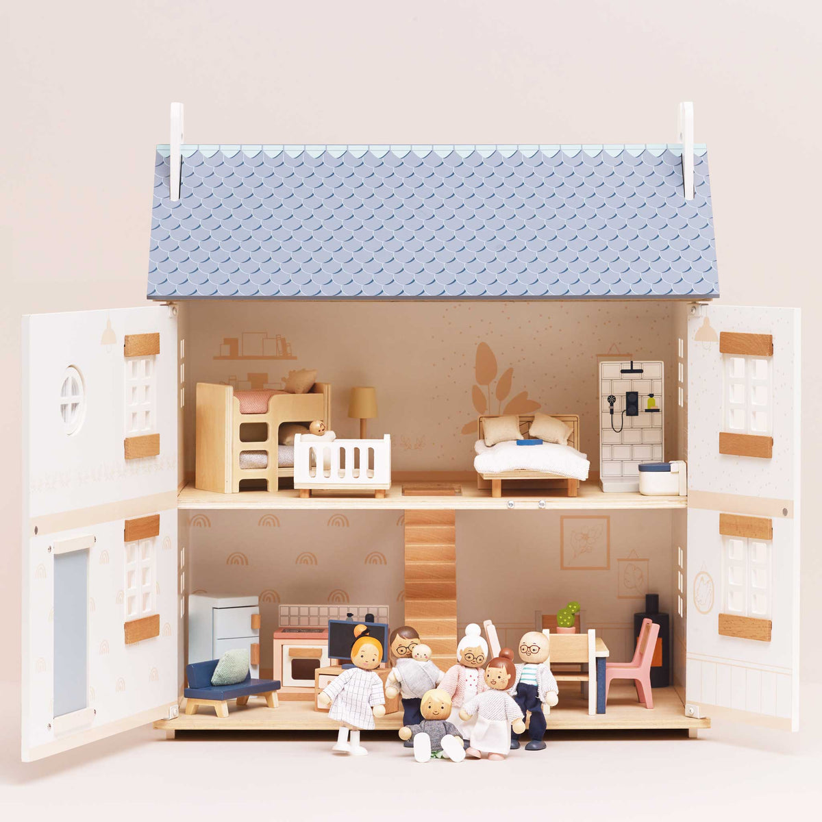 Conjunto Móveis Básico para Casa de Bonecas