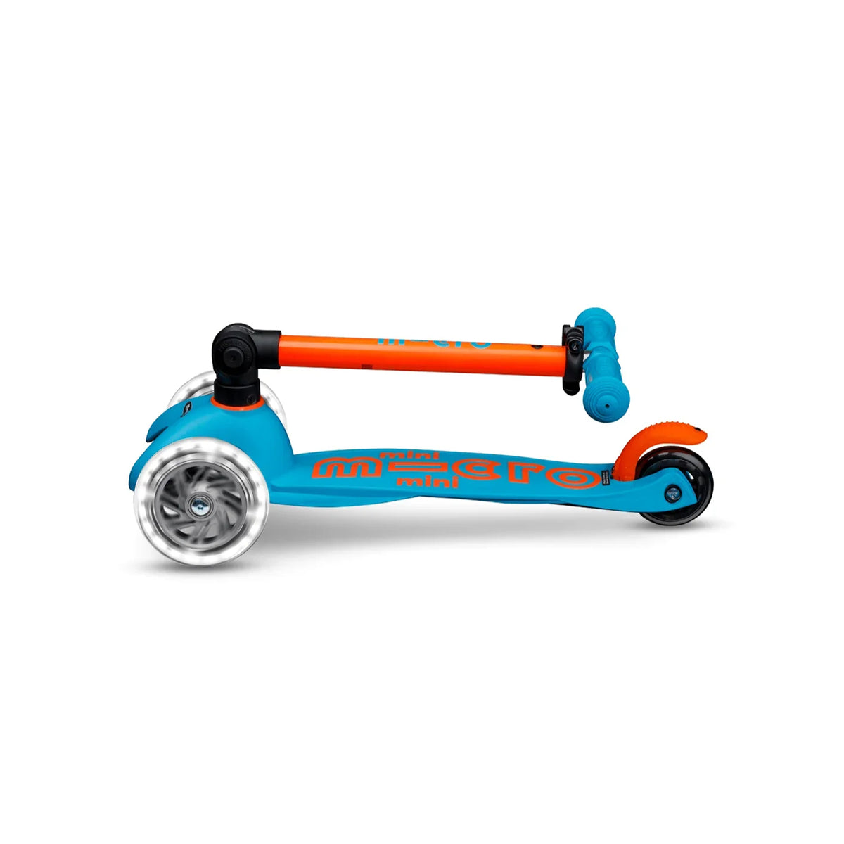 Trotinete Mini Foldable LED Azul e Laranja