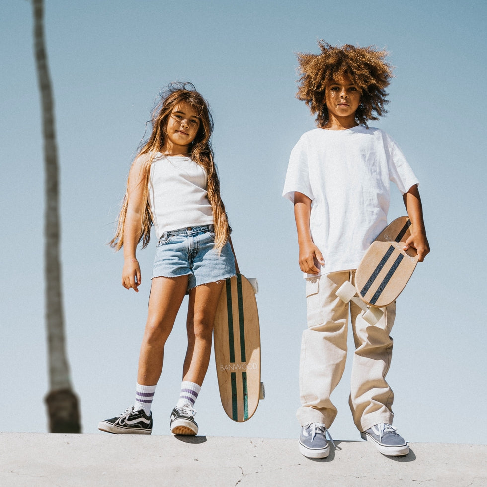 Skateboard Navy Stripes