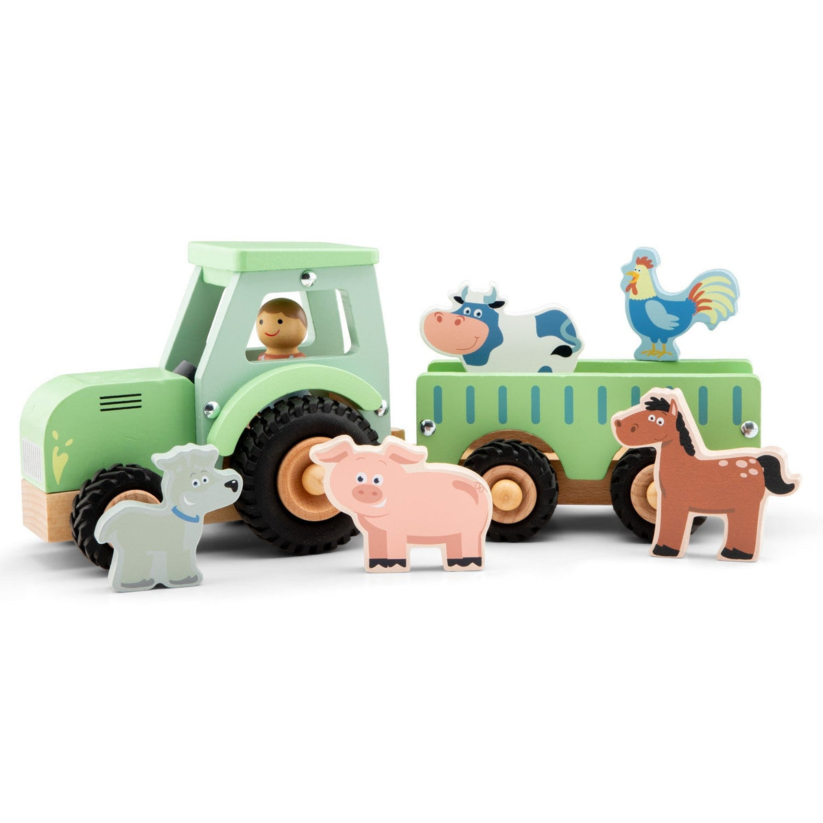 Tractor com Atrelado de Animais