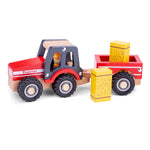 Tractor com Atrelado Vermelho