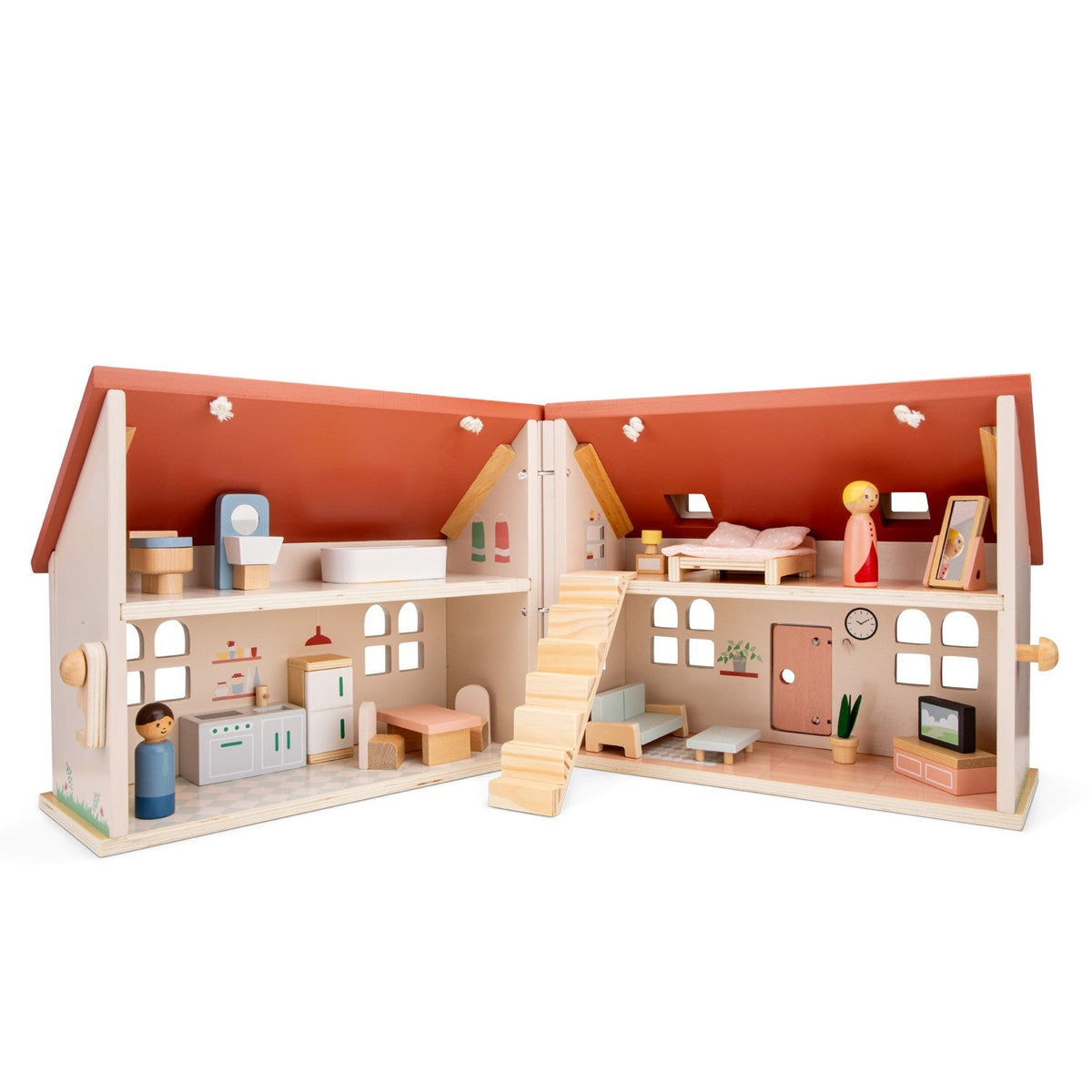 Mini Casa de Bonecas com Móveis