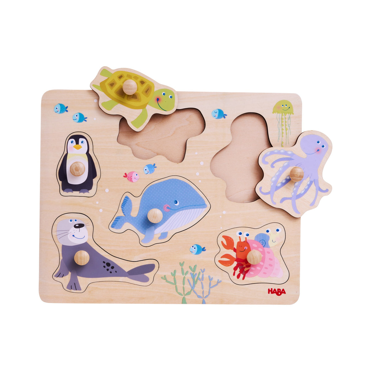 Puzzle de Pegas Animais Marinhos