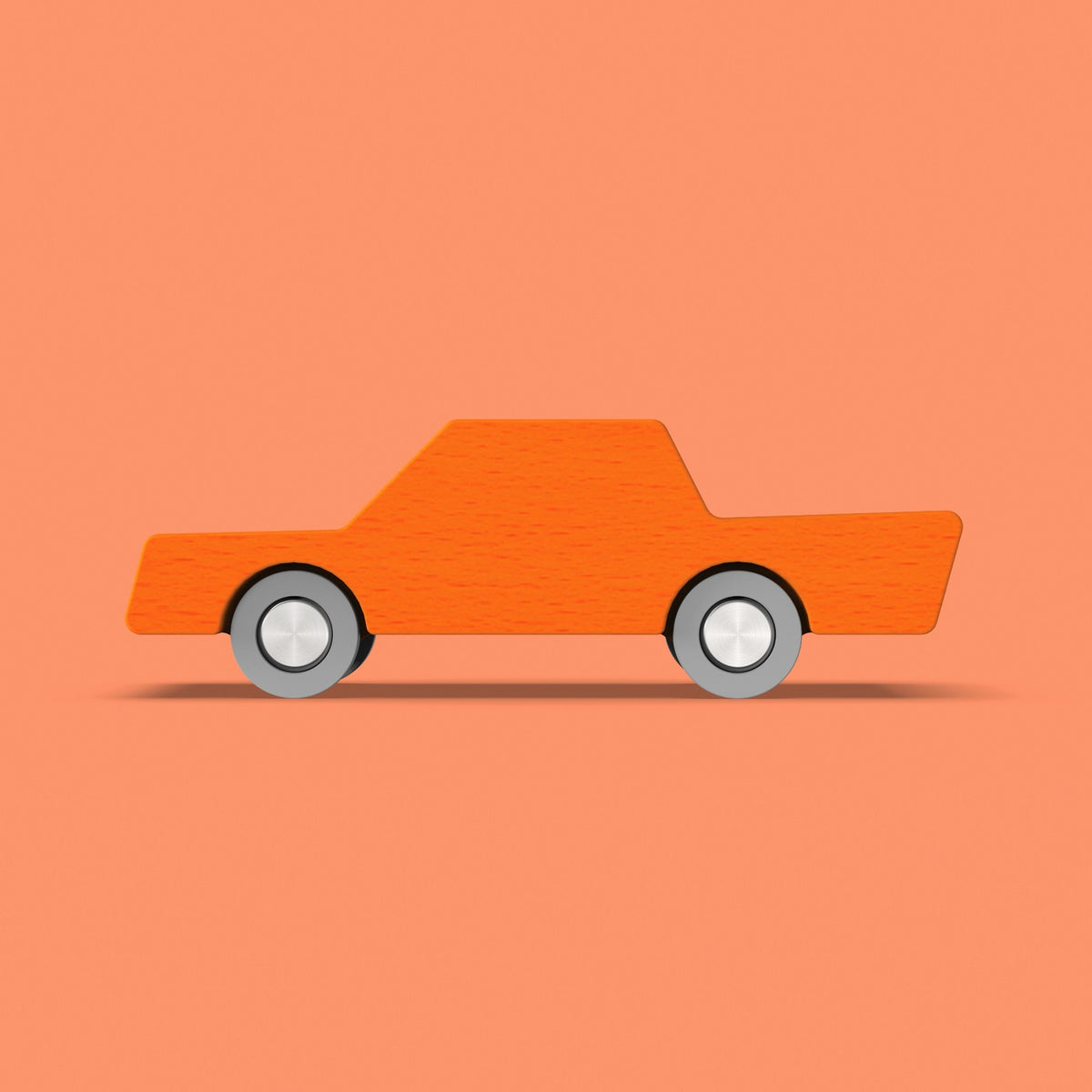Carro Vintage Cor-de-Laranja