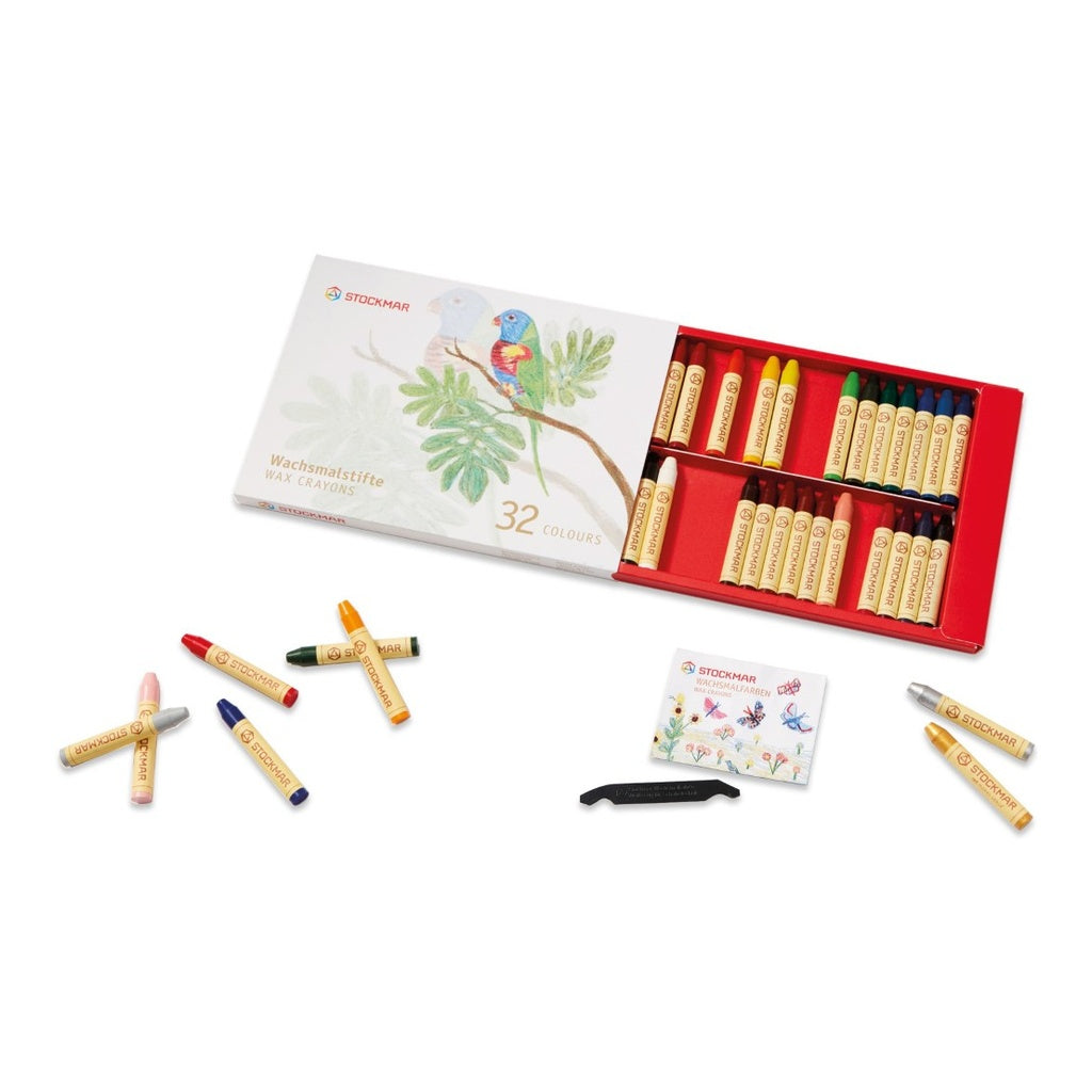 Beeswax Crayons Box of 32