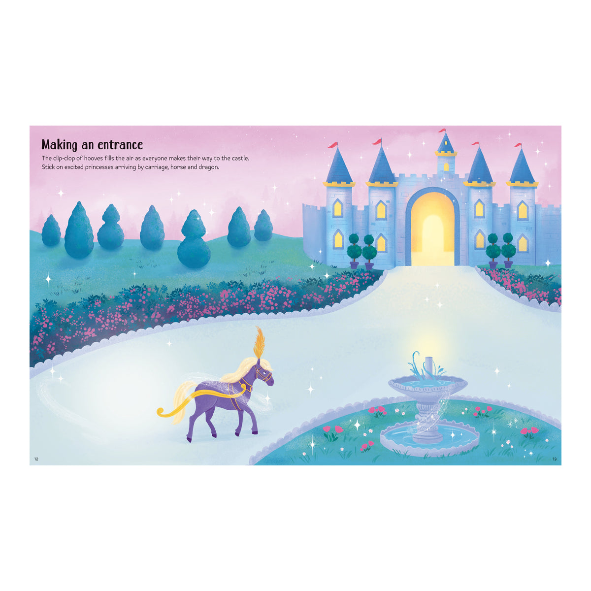 First Sticker Book Sparkly Princesses