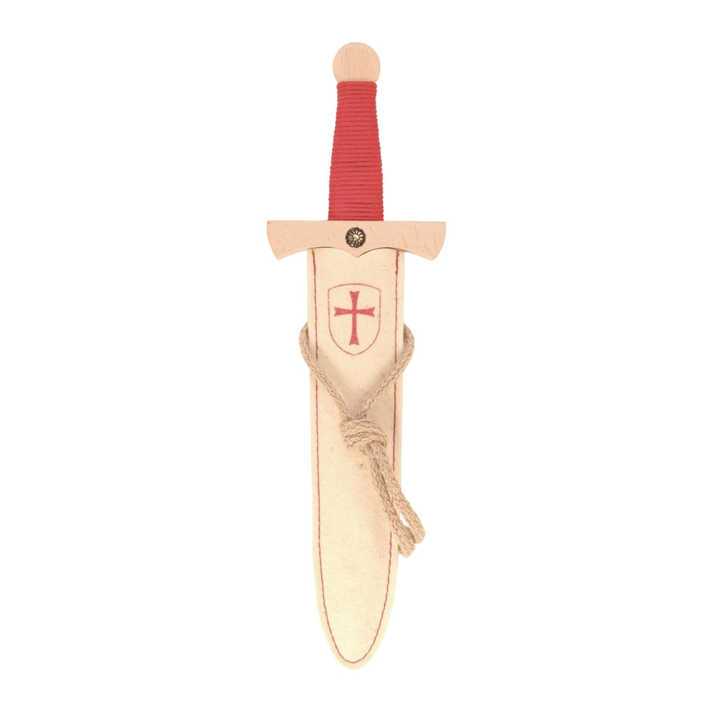 Templar Knight Sword with Natural Scabbard