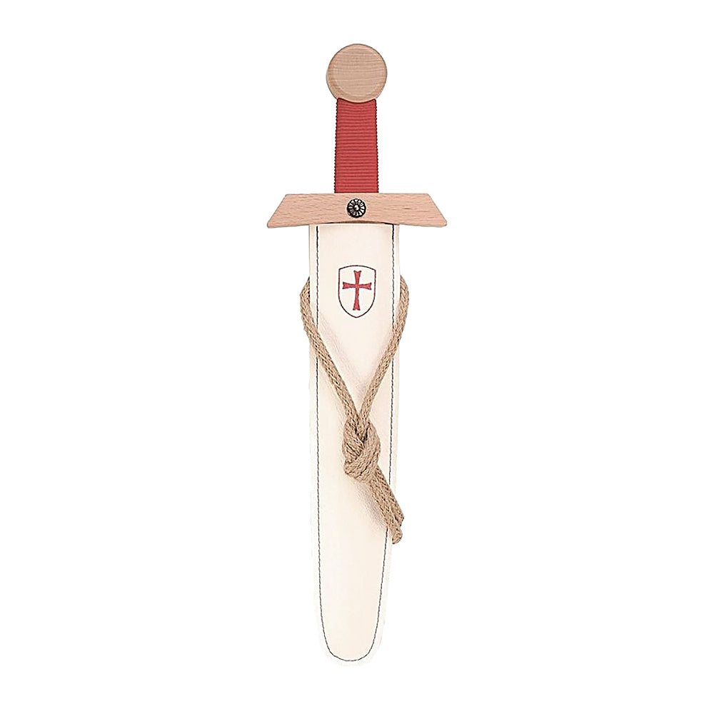 Knight Templar Sword with White Scabbard