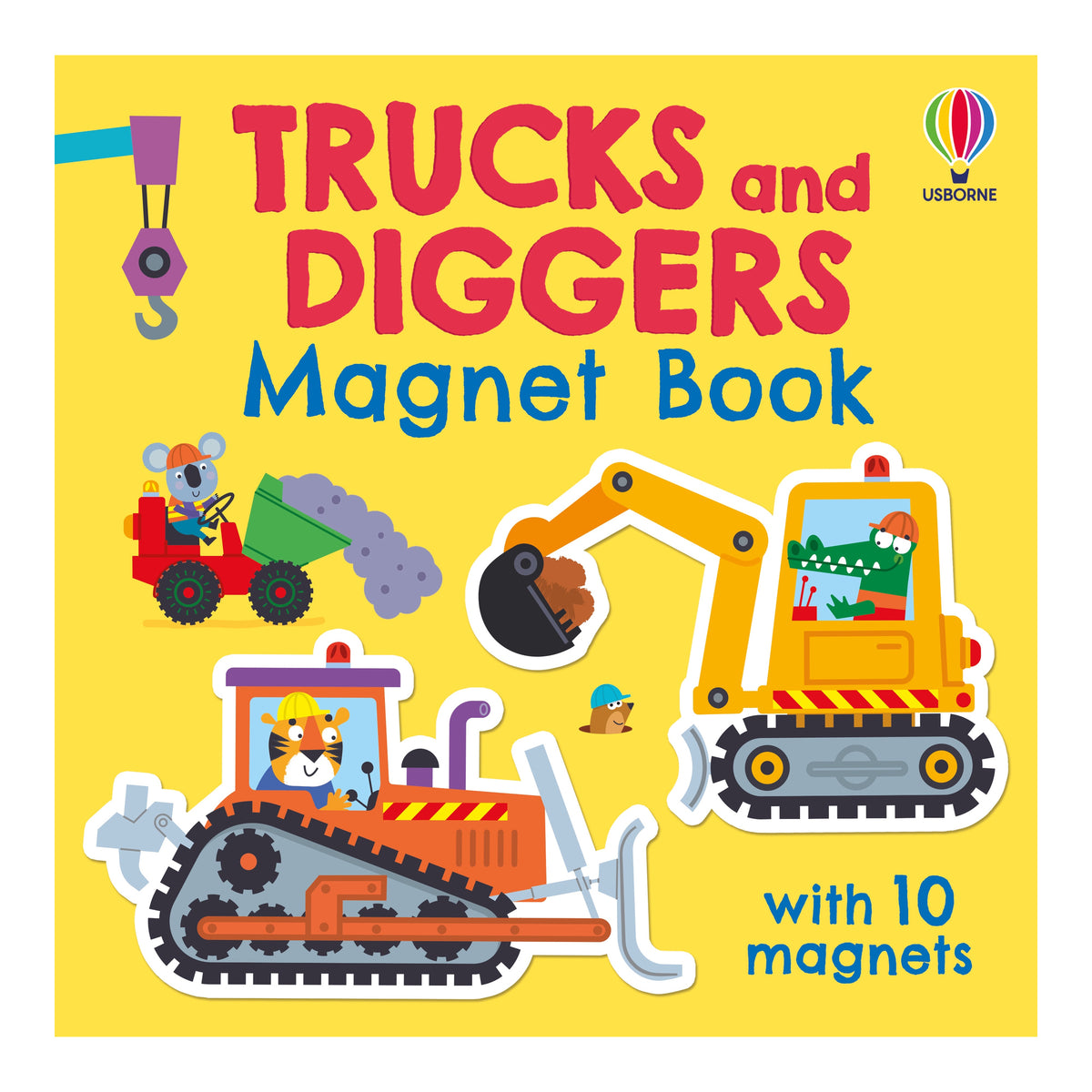 Livro Magnético Trucks and Diggers