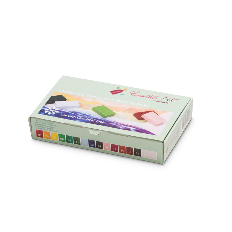 Encaustic Art Wax Blocks Landscape
