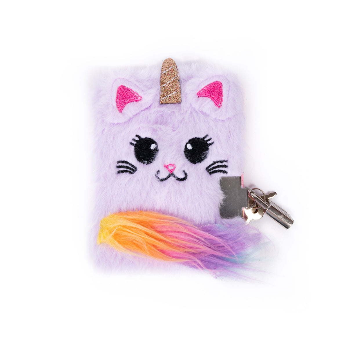 Mini Diário com Cadeado Gaticorn
