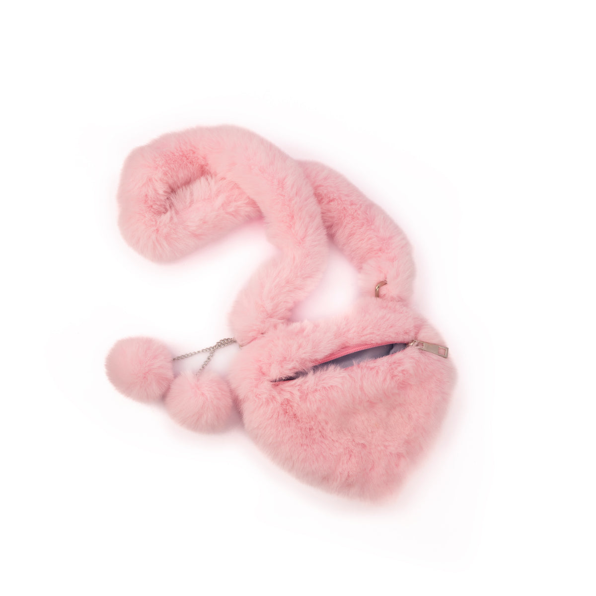 Mala Furry Heart Pink