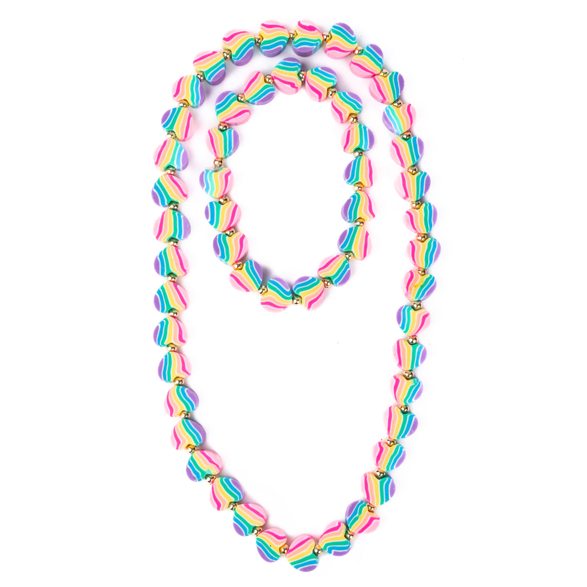 Colar e Pulseira Corações