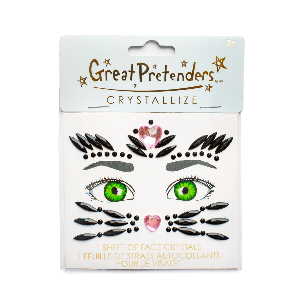 Black Cat Face Crystals
