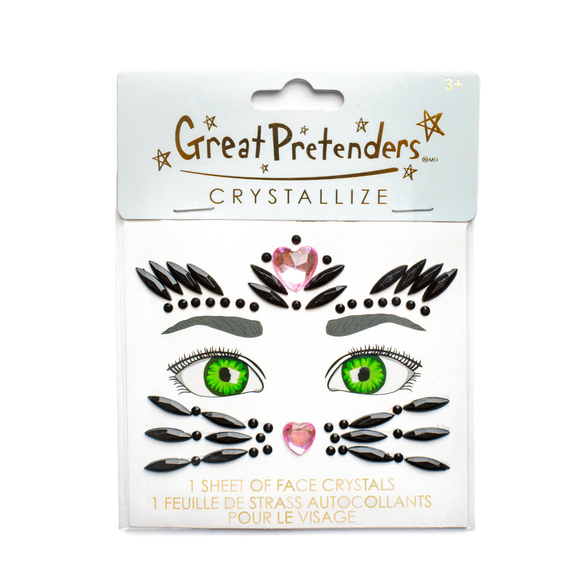 Face Crystals Gato Preto