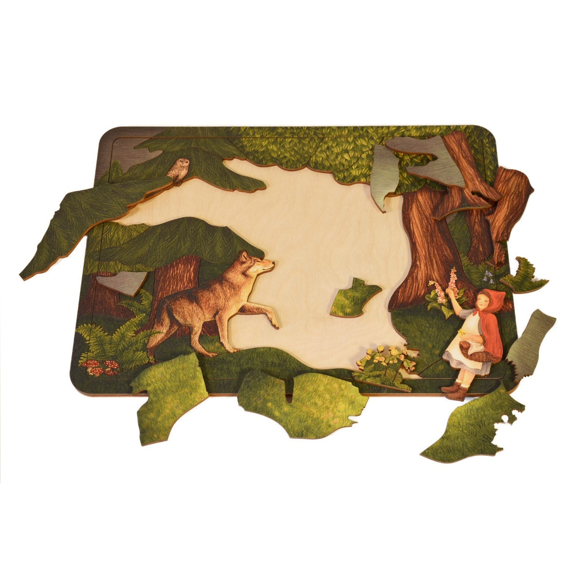 Wooden Little Red Riding Hood Puzzle