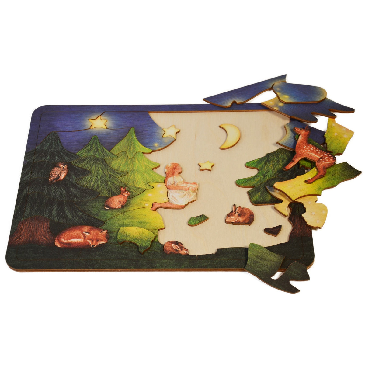 Puzzle de Madeira Menina das Estrelas
