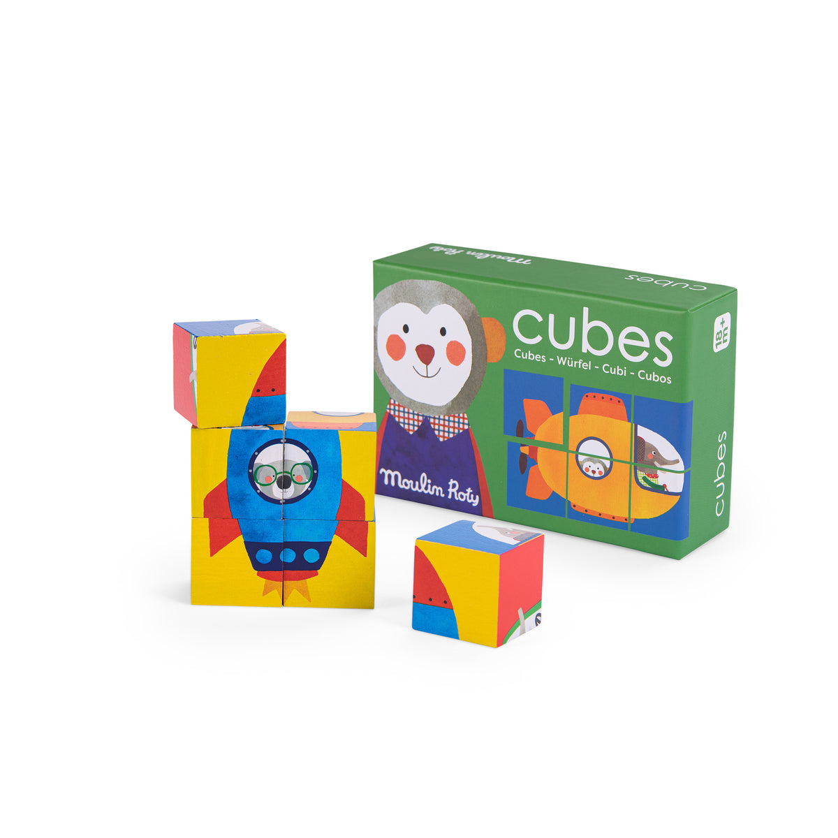 Puzzle de Cubos Veículos