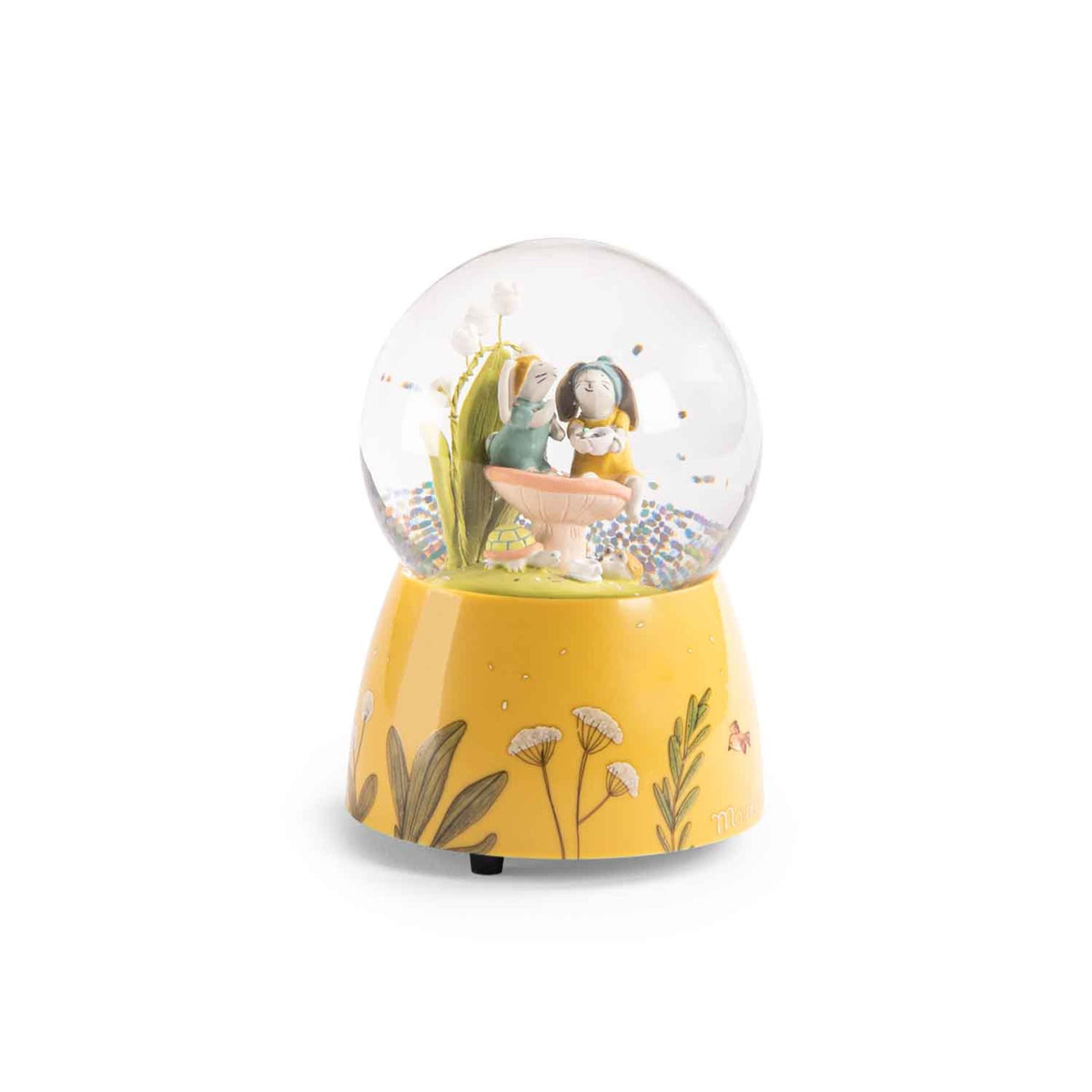 Musical Snow Globe Three Little Bunnies