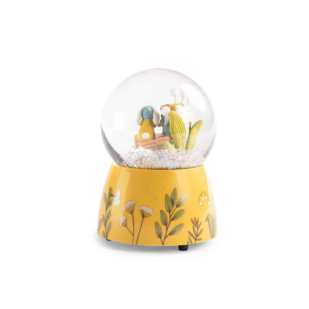 Musical Snow Globe Three Little Bunnies