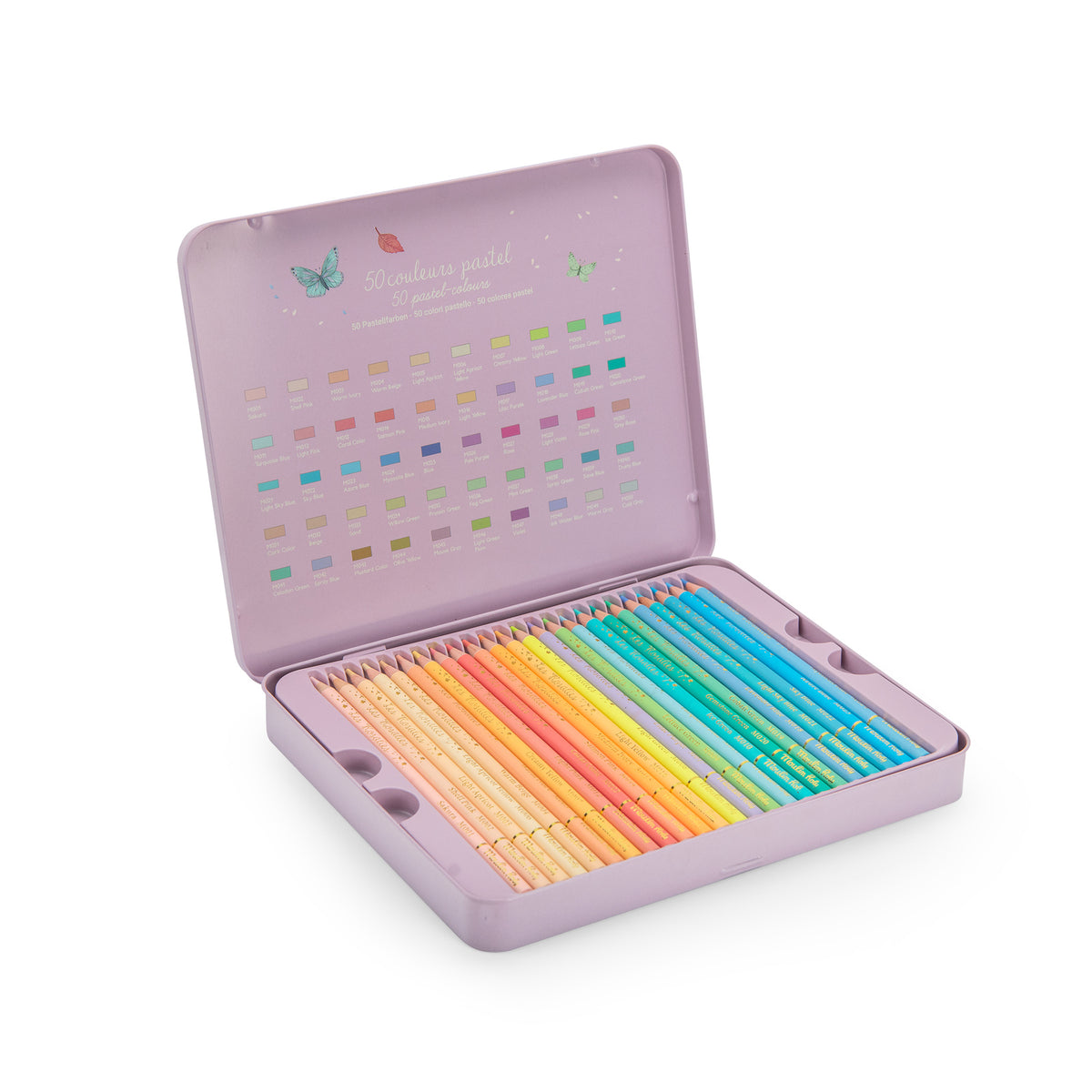 Caixa de 50 Lápis Pastel Les Rosalies