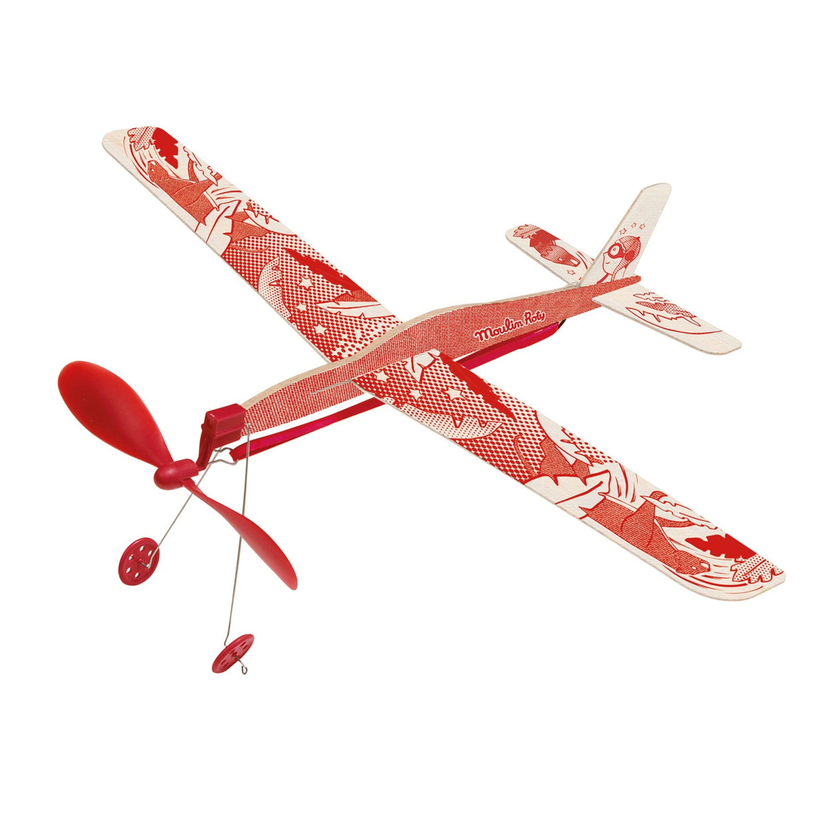 Planador com Elásticos Vermelho