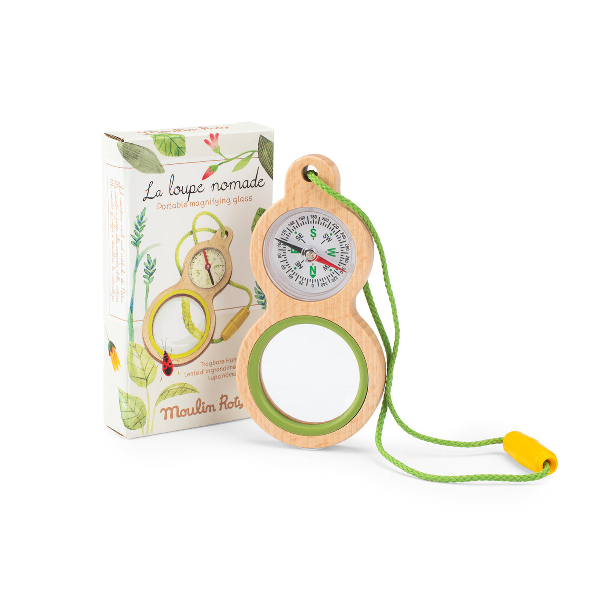 Lupa e Bússola de Mão Le Jardin