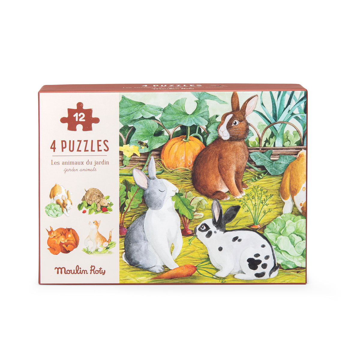 4 Puzzles Animais 12 peças