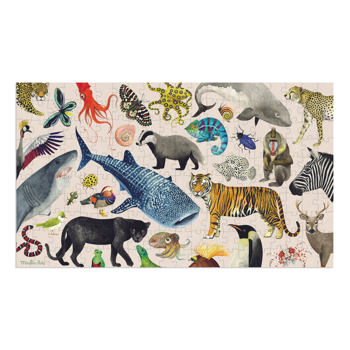 Puzzle Animais do Mundo 200 peças