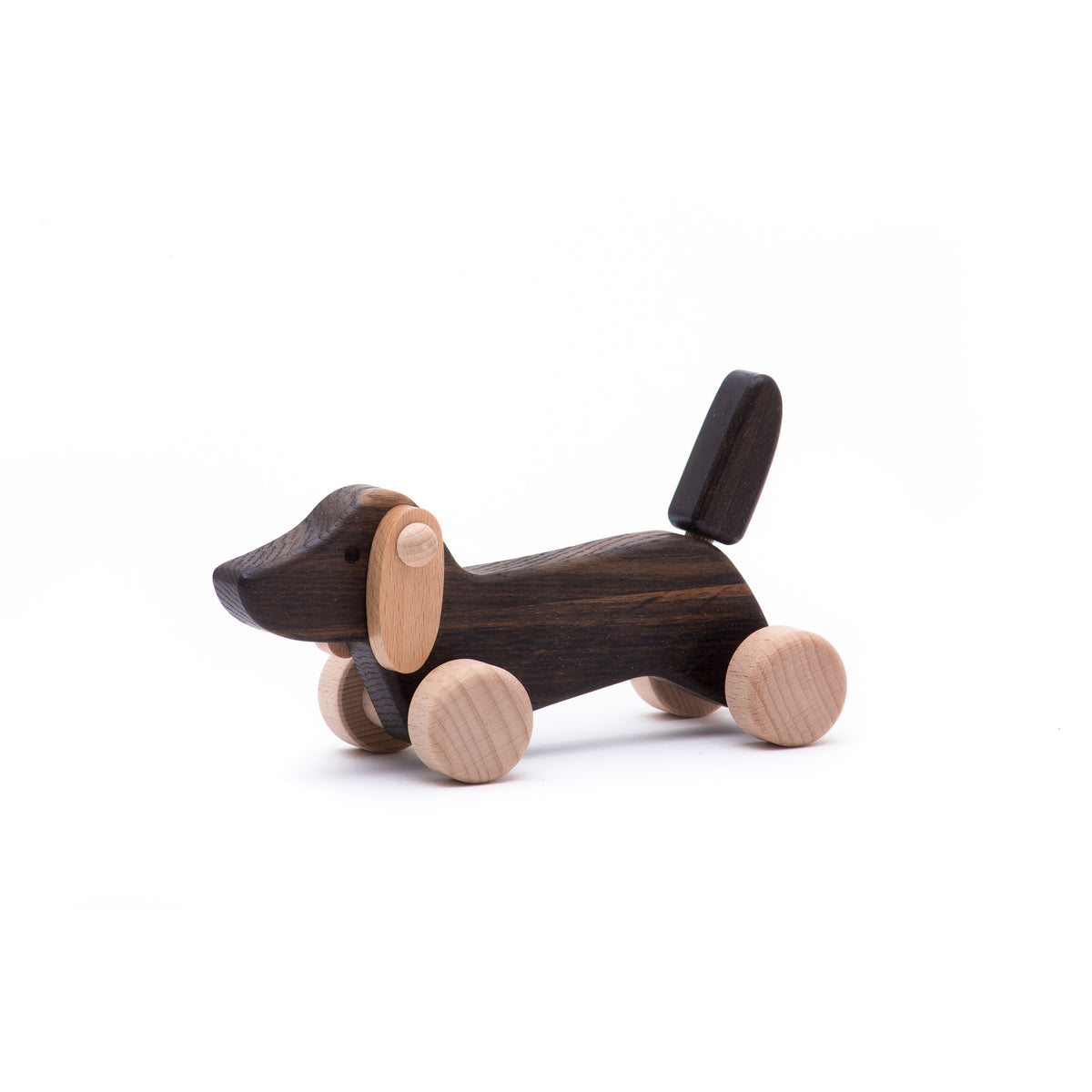 Cão Salsicha com Rodas Preto