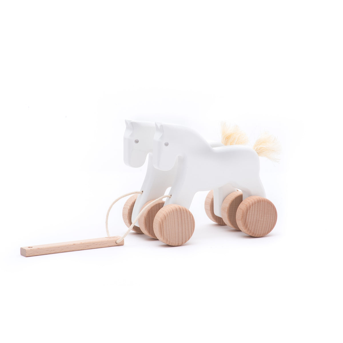 White Draught Horses