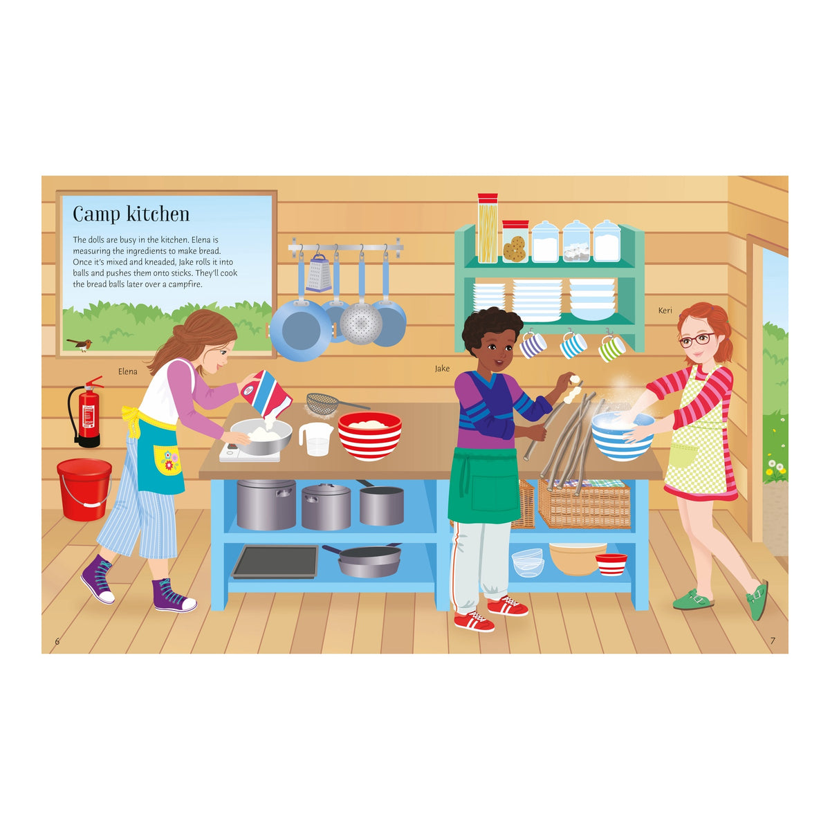 Sticker Dolly Dressing Summer Camp