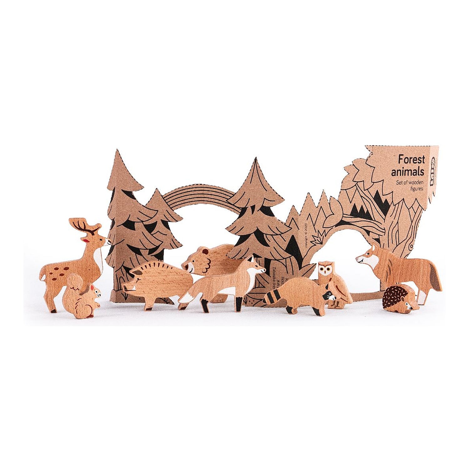 Conjunto de Animais da Floresta