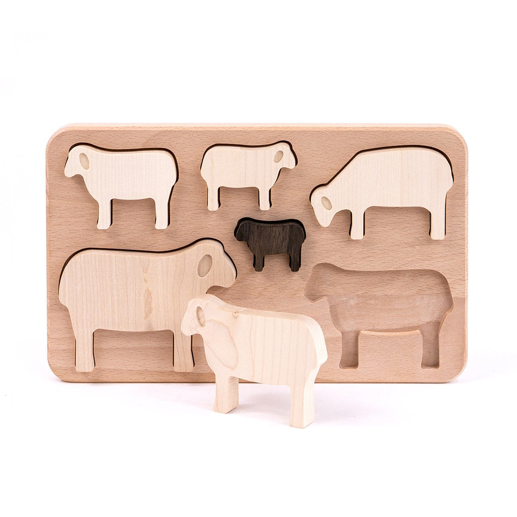 Puzzle de Encaixe Ovelhas