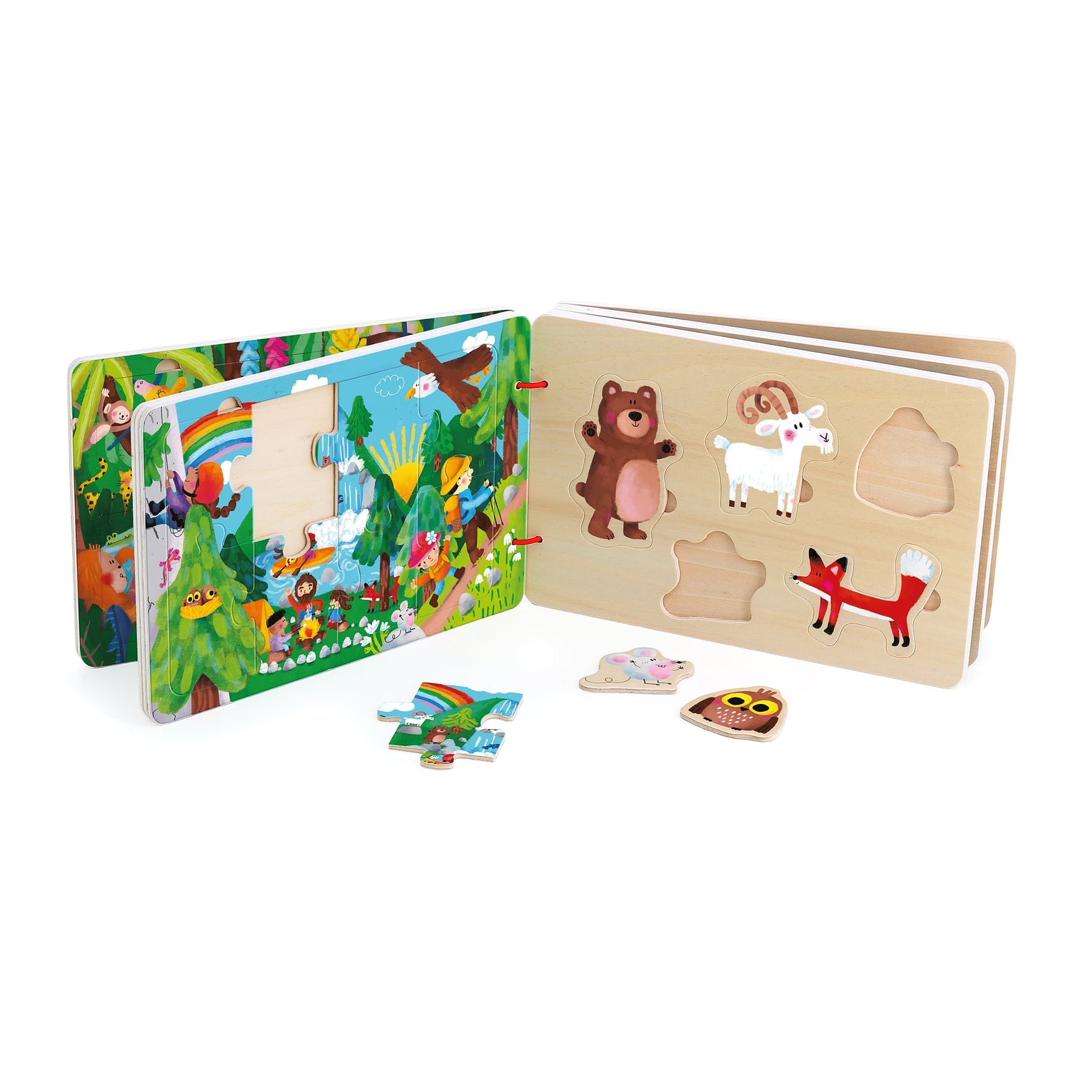 Livro e Puzzle de Madeira Aventuras