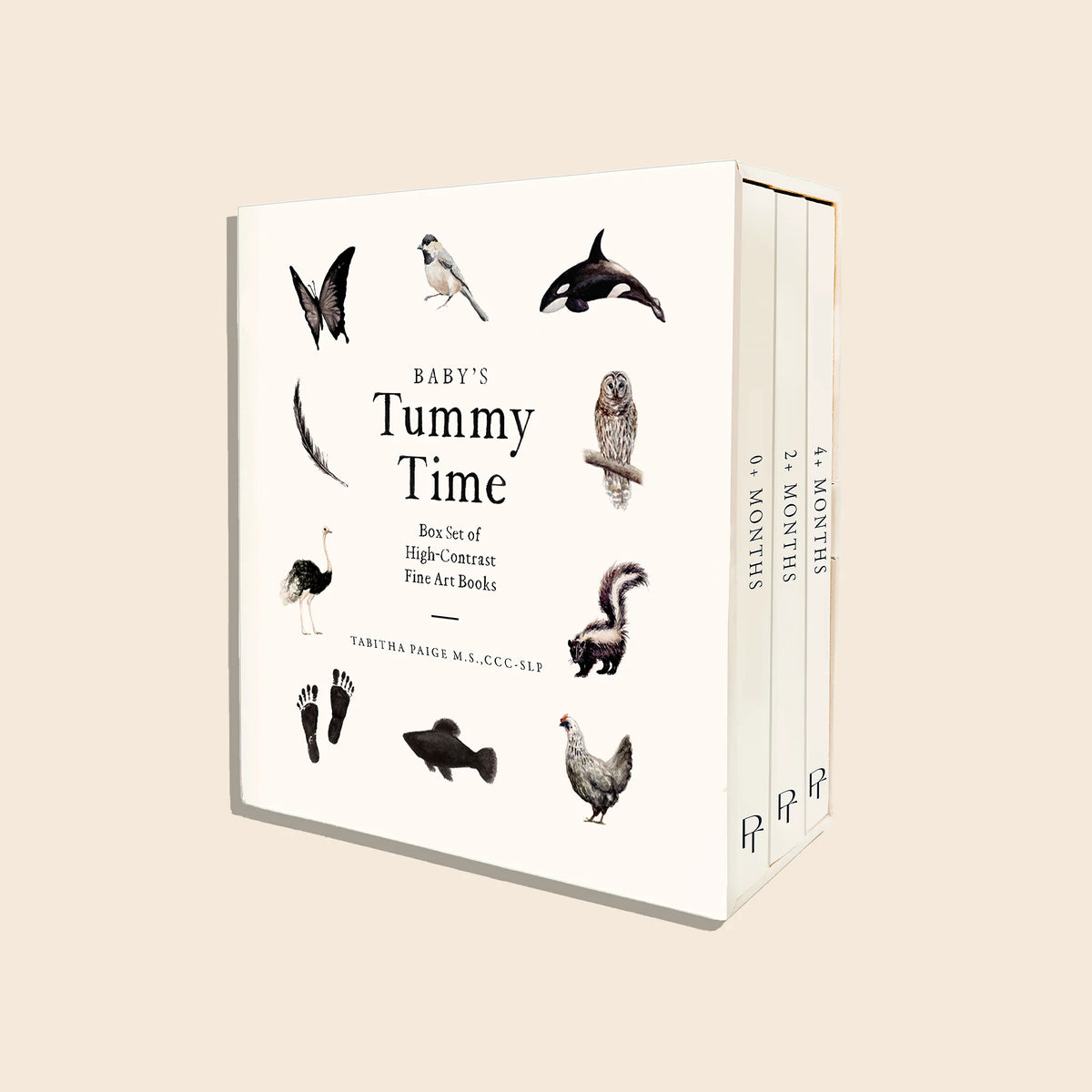 3 Livros de Contraste para Bebé Tummy Time