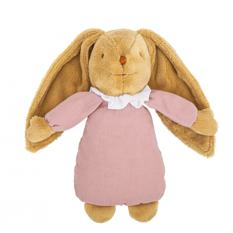 Linen Pink Rabbit Music Box