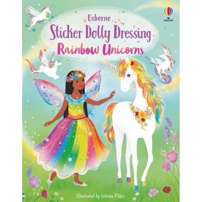 Sticker Dolly Dressing Rainbow Unicorns 5+